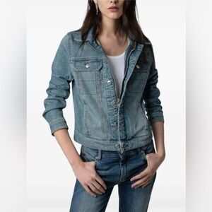 NEW Zadig & Voltaire Kioky Denim Jacket Sz XS & S